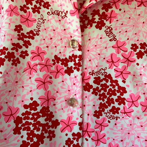 Lilly Pulitzer Vintage “The Lilly” Pink Floral Maxi Shirt Dress - Picture 11 of 16